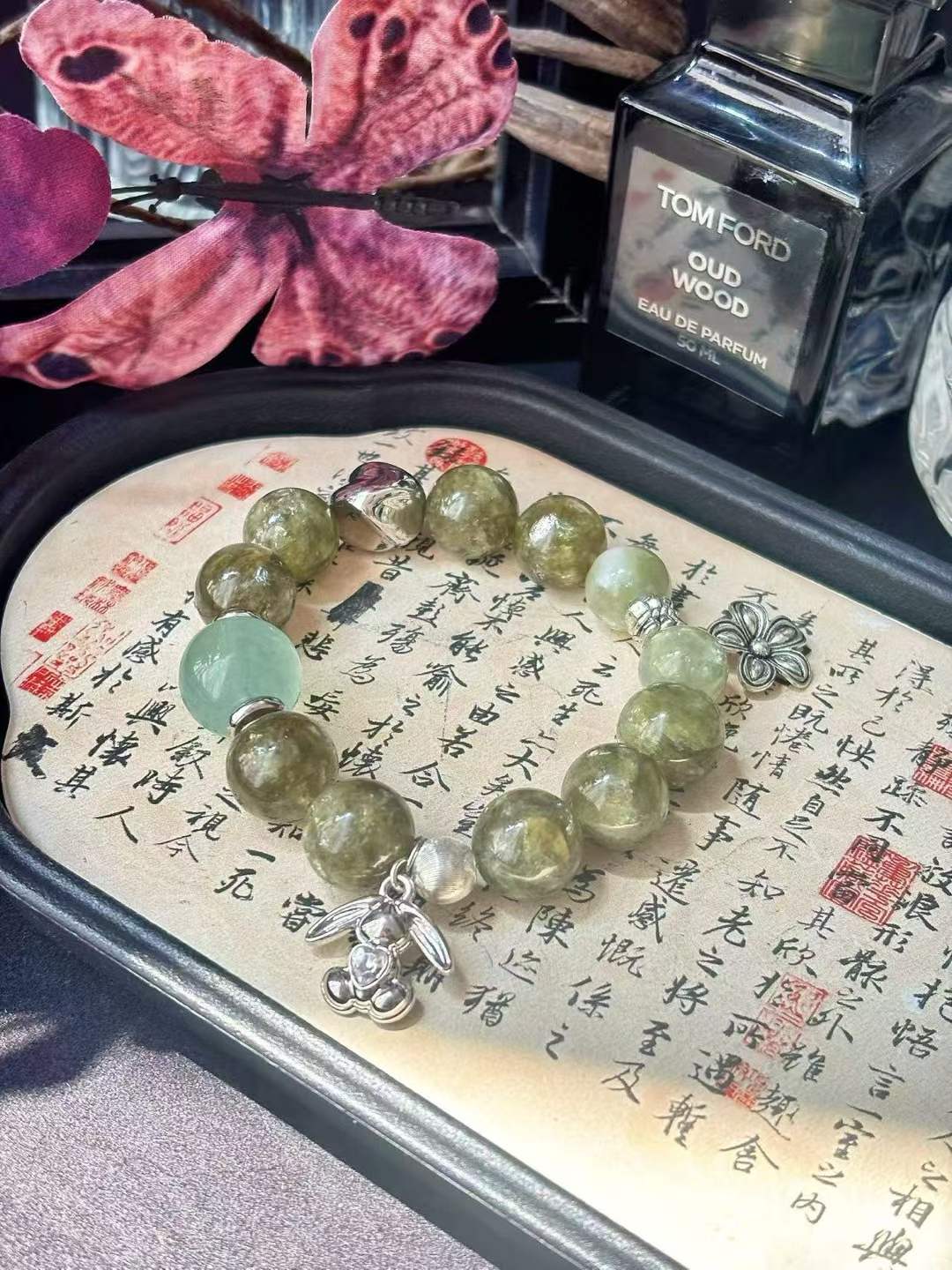 【Customized Series】Wood Element · Emerald Forest Crystal Bracelet · Green Emerald Crystal & Green Fluorite for Healing, Prosperity, Love & Personal Growth